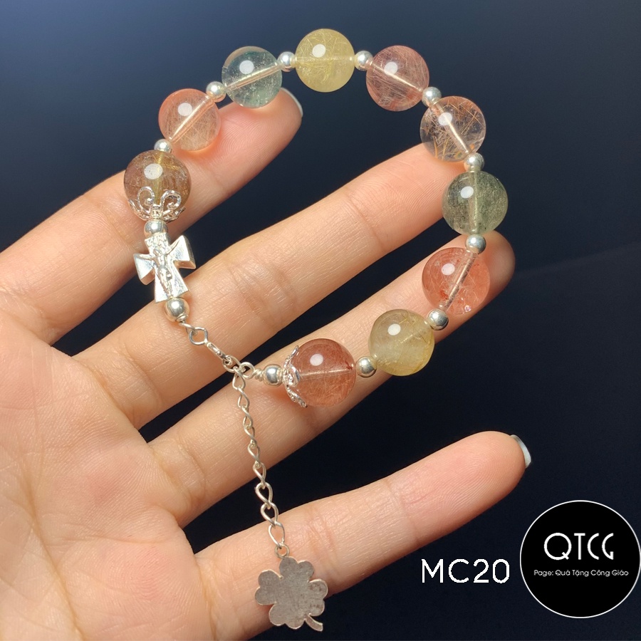 Vòng Mân Côi - Tràng Hạt Đá - Mẫu MC20 - Quà tặng Công Giáo tinh tế, ý nghĩa