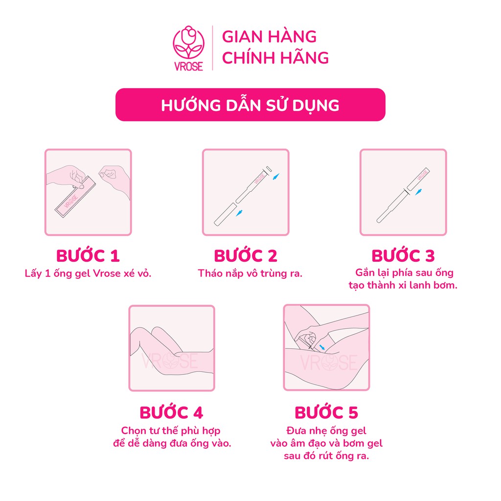 Lẻ 1 ống Gel phụ khoa nano Vrose