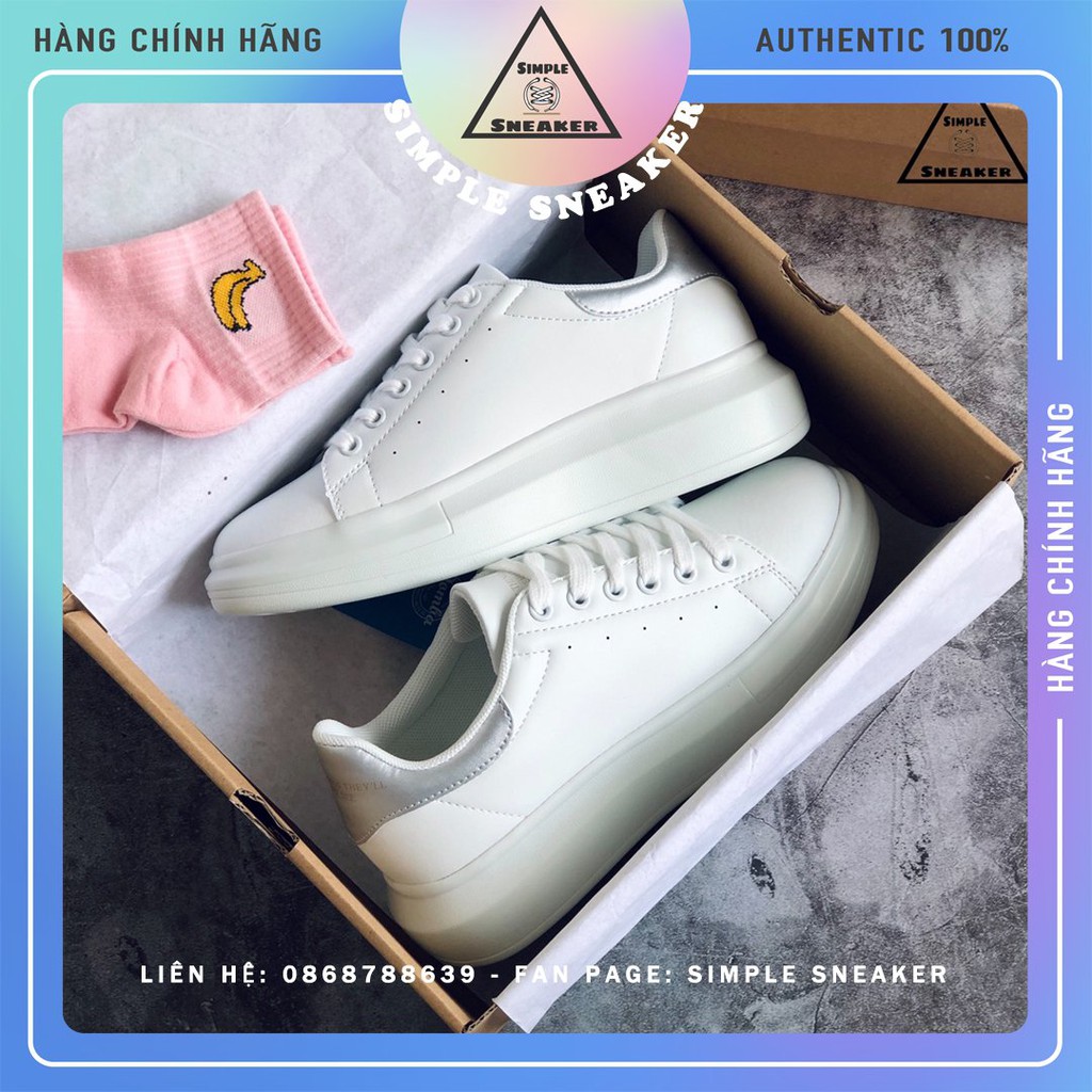 Giày Domba Gót Bạc FREESHIP Domba High Point Silver Chuẩn Auth - Giày Domba Hàn Quốc Chính Hãng - Simple Sneaker