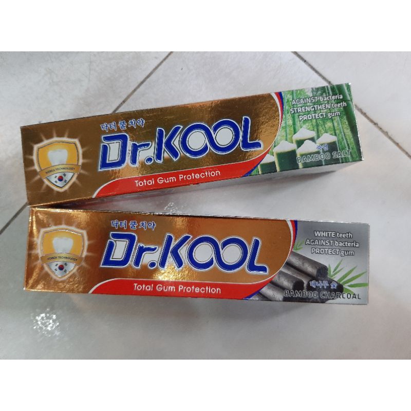 Kem Đánh Răng Dr. Kool Bảo Vệ Nướu, Tái Tạo Men Răng Toàn Diện Than Tre/ Muối Tre 150g