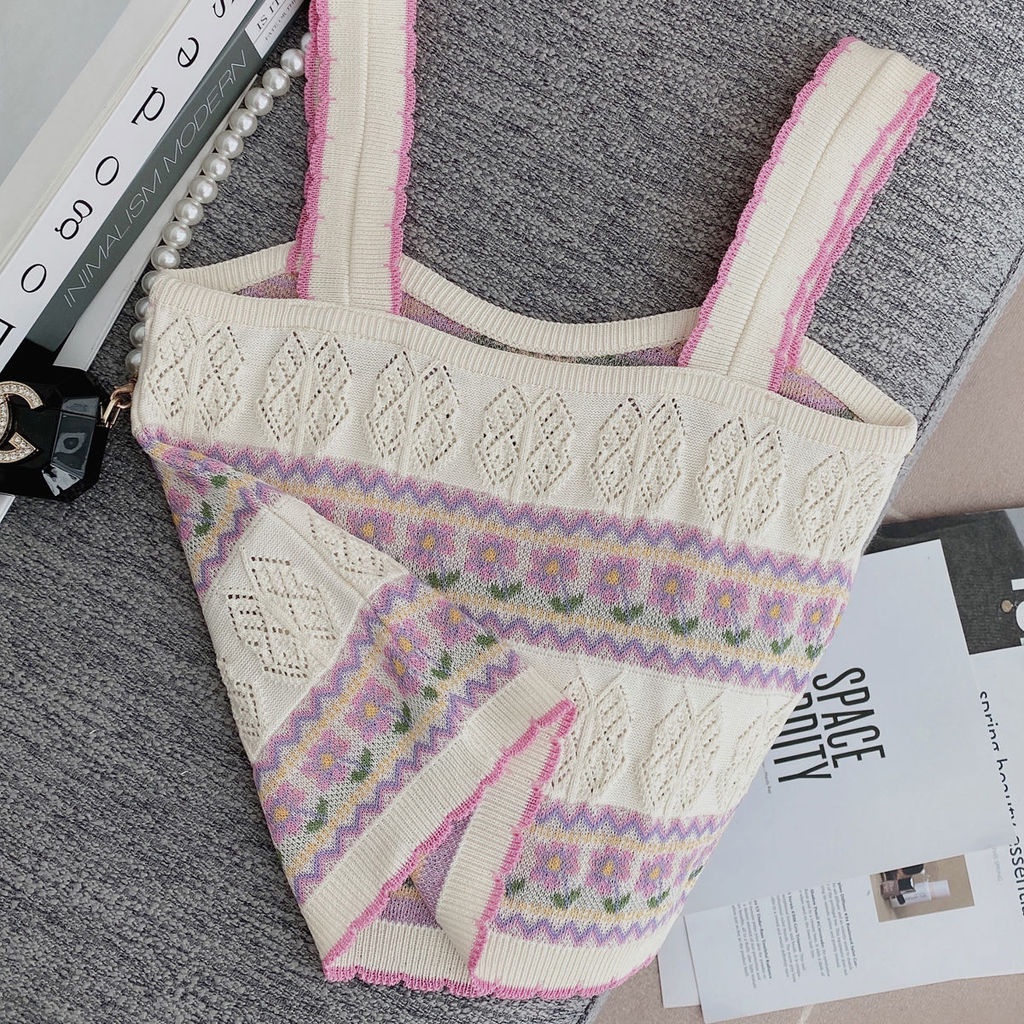 Áo Dệt Kim Hai Dây Thêu Hoa Ngọt Ngào Chất Lượng Cao Thời Trang Mùa Hè Cho Nữ