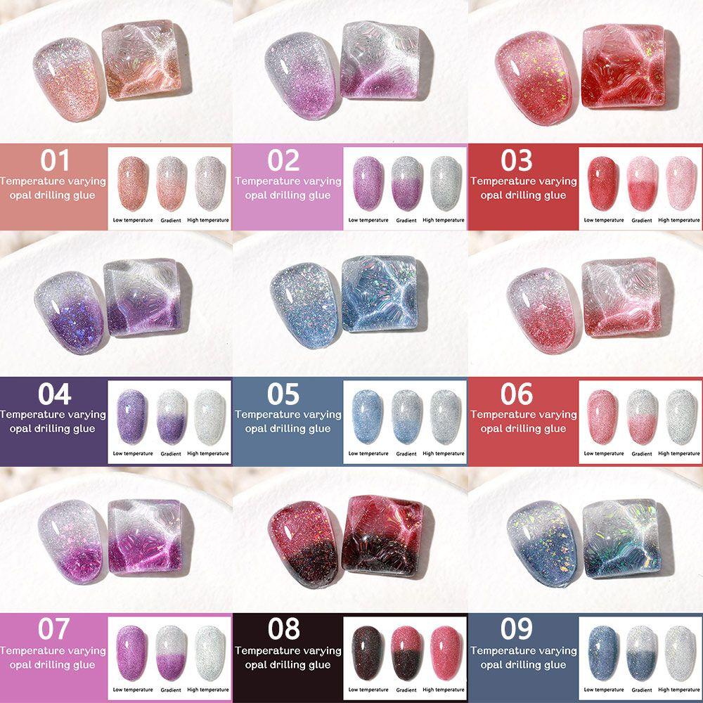 Gel Sơn Móng Tay 15ml Màu Sắc Gradient Thay Đổi Theo Nhiệt Độ