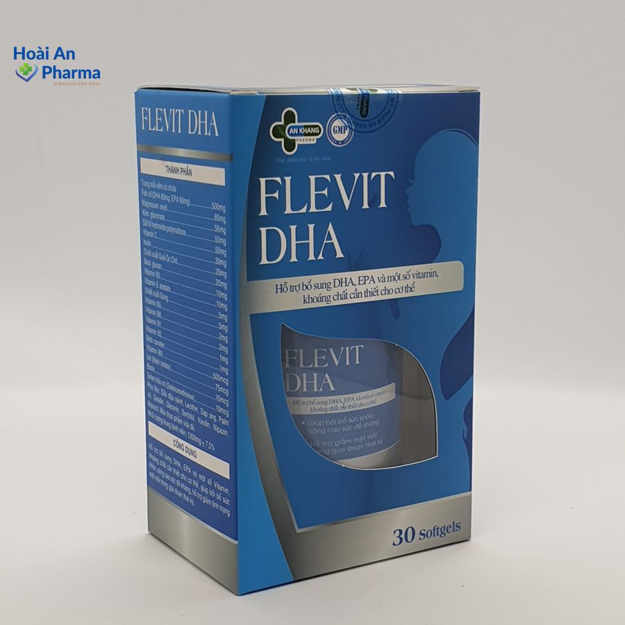 Vitamin tổng hợp Flevit DHA, bổ sung DHA, EPA, Vitamin cho bà bầu