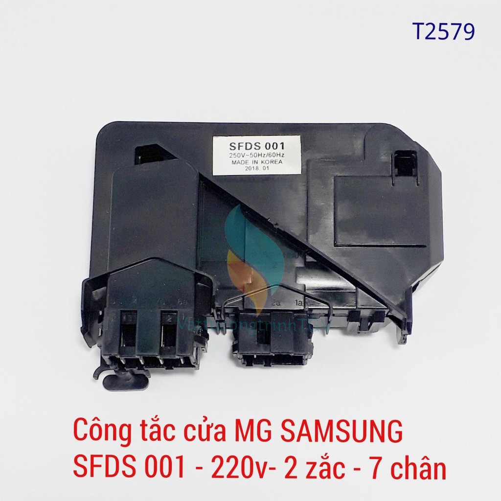 Công tắc cửa máy giặt SAM SUNG SFDS001 2 zắc - 7 chân hãng