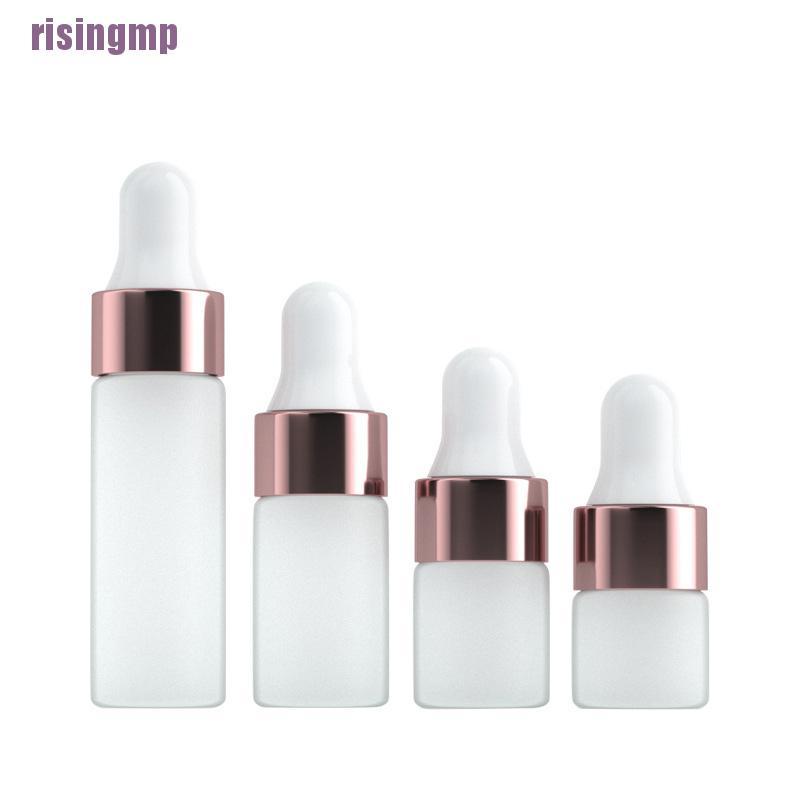 [Hàng mới về] Set 5 lọ chiết tinh dầu rỗng kiểu nhỏ giọt bằng thủy tinh nhám 1-5ml tùy chọn