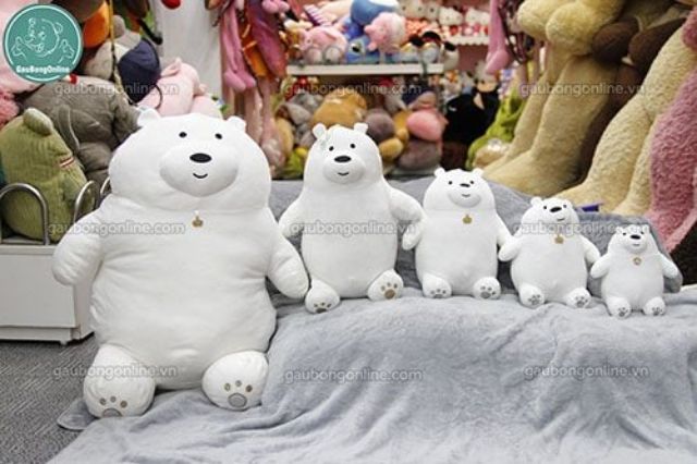 We are Bear- Anh em nhà gấu cỡ 30 cm màu nâu, trắng, trắng đen
