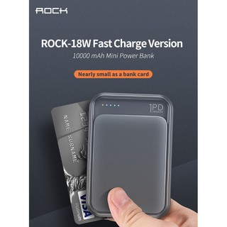 Pin Sạc Dự Phòng Rock P65 Mini 10.000mAh Chuẩn PD