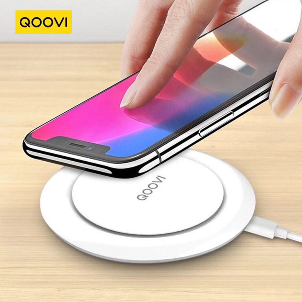 MS   Round Wireless Charging Base 2A Micro USB Charging Pad Overcharge Protection for Mobile Phone