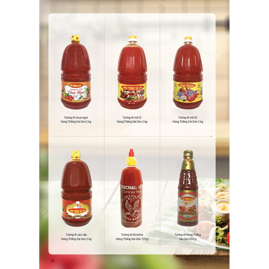 Tương ớt cao cấp Hùng Thắng 2kg