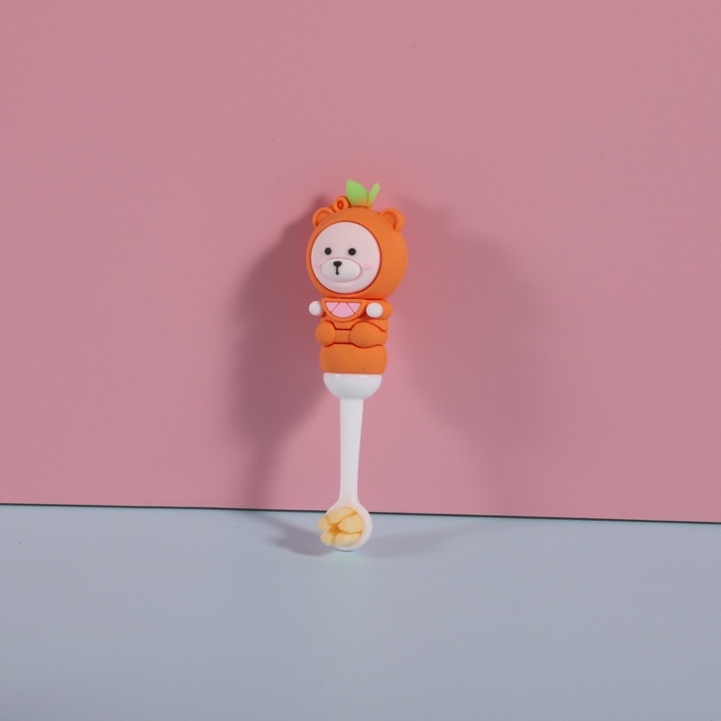 Bàn Chải Đánh Răng Lông Mềm Thân Silicone Êm Ái - Vệ Sinh Răng Miệng Hàng Ngày Cho Trẻ Từ 6M+