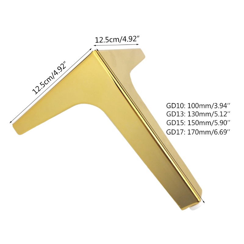 Chân Ghế Sofa Thay Thế Bằng Kim Loại Dễ Lắp Đặt