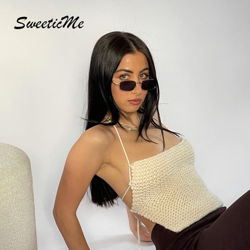 Áo dệt kim hai dây dáng ôm phối ren thời trang mới cho nữ 2022
 | BigBuy360 - bigbuy360.vn