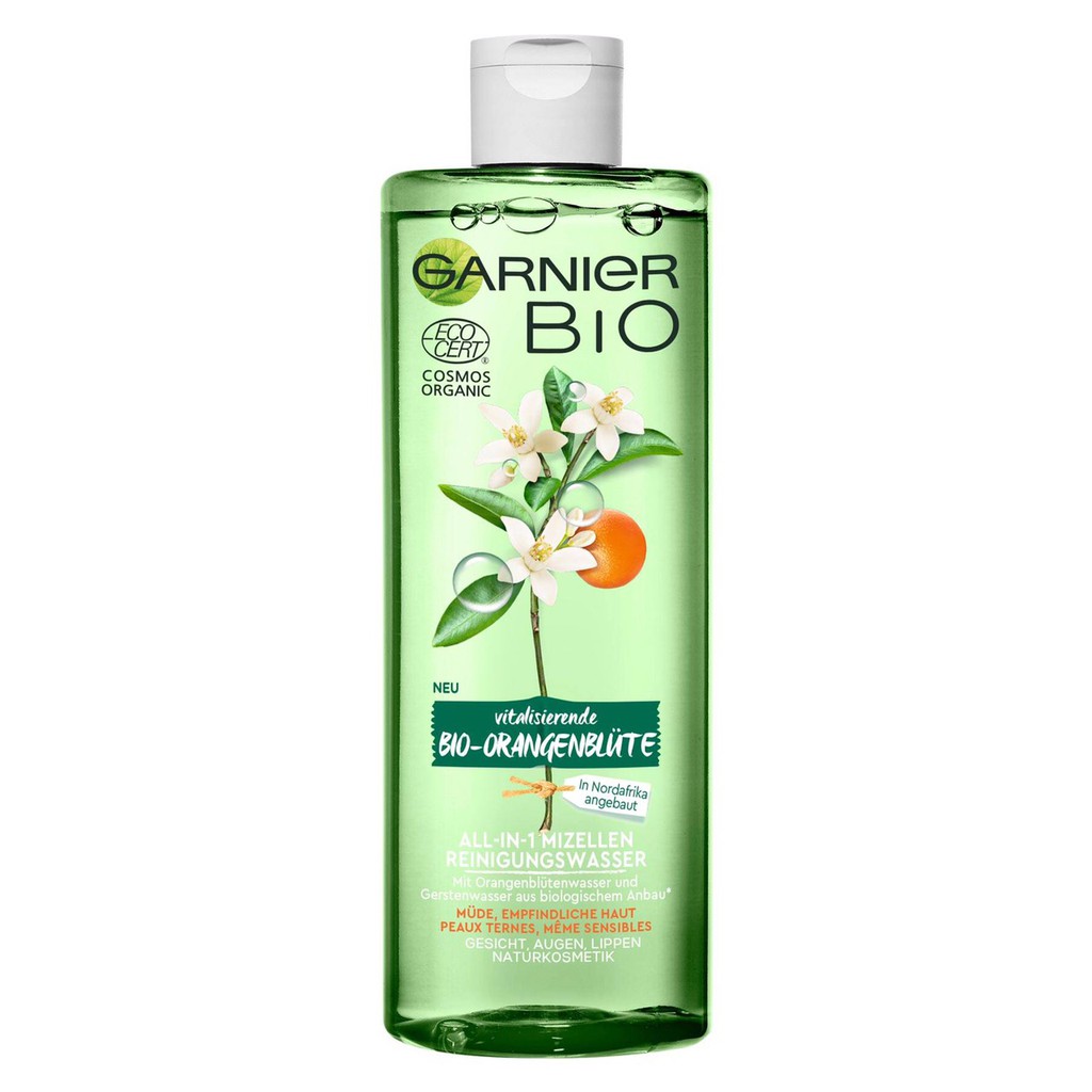 Nước tẩy trang Garnier All-in-1 Mizellen Reinigungswasser Orangenblüte