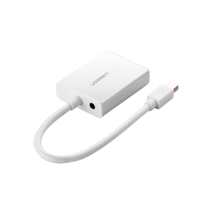 Cáp Chuyển Mini Displayport Sang VGA Có Audio UGREEN 10437 - Thunderbolt To VGA - Hàng Chính Hãng - 10437