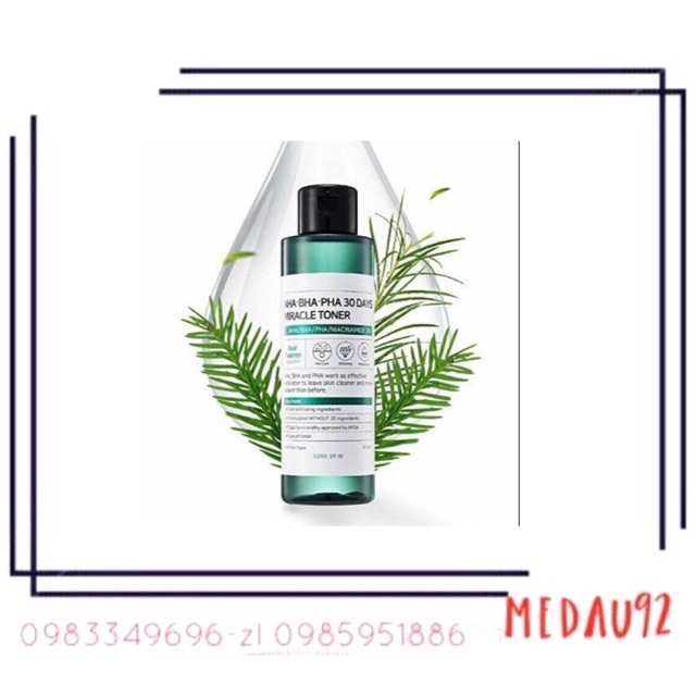 Toner AHA BHA 30days Miracle - Sát thủ diệt mụn trong 30 ngày