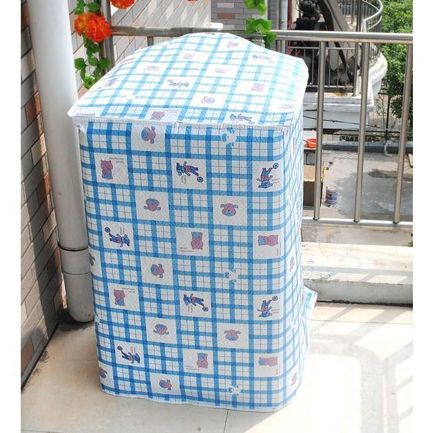 Bạt phủ máy giặt vải nhựa dày 2 lớp cho máy từ 6 đến 10 kg cửa trên và cửa ngang