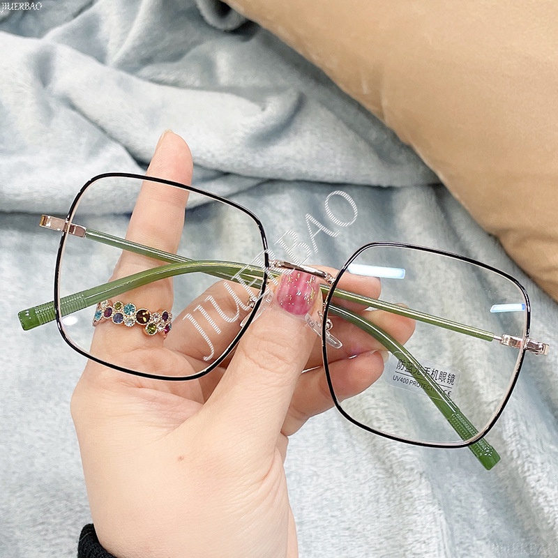 Mắt Kính Gọng Vuông Chống Bức Xạ Phong Cách Cổ Điển Dành Cho Cả Nam Và Nữ