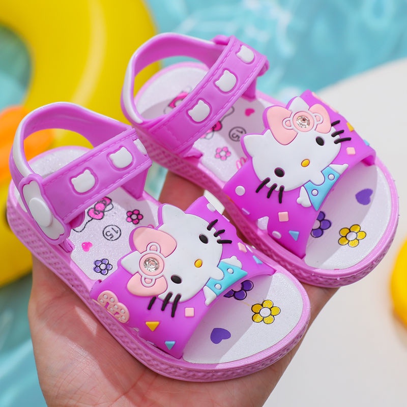 Dép Sandal Quai Hậu Cho Bé Hình Mèo Kitty Mihoshop