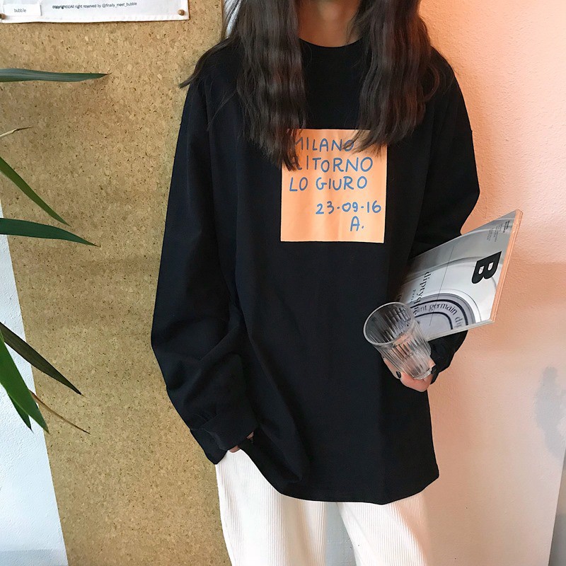[TẶNG QUÀ] Áo Thun Tay Dài Thu Đông 💝 Unisex Nam Nữ Phong Cách Hàn Quốc Ulzzang 💝 Milano | BigBuy360 - bigbuy360.vn