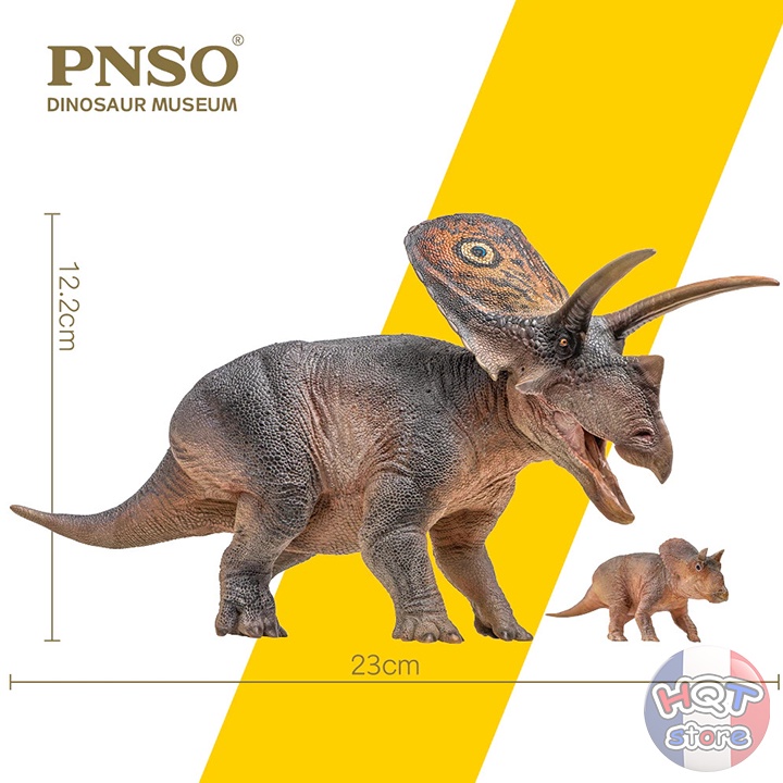 Mô hình Khủng Long Torosaurus Aubrey and Dabei PNSO tỉ lệ 1/35 chính hãng