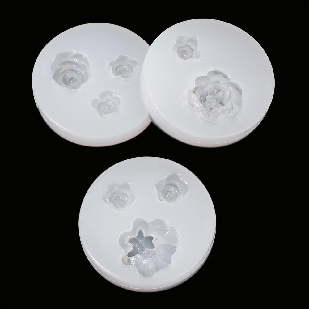 FAY Khuôn Silicone Làm Kẹp Tóc Hình Hoa Hồng