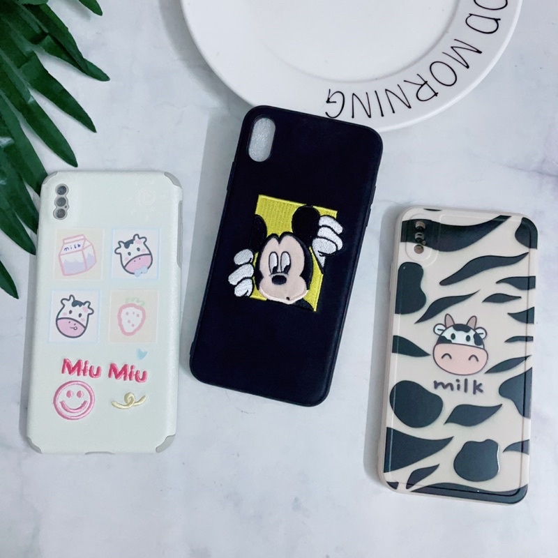 Ốp iPhone XsMax Viền Nhựa Dẻo Hình Thú Dễ Thương