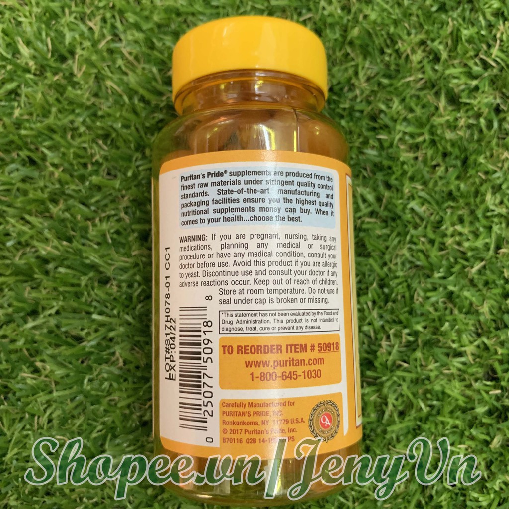 Viên Uống Vitamin E 400iu with Selenium 50mcg Puritan's Pride | BigBuy360 - bigbuy360.vn