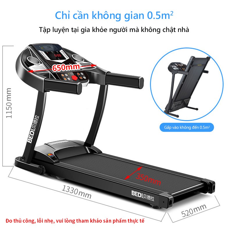 OT80 Máy chạy bộ trong nhà máy chạy bộ mini máy tập trong nhà máy gym BEDL có thể gấp gọn chạy điện yên tĩnh có thể phát