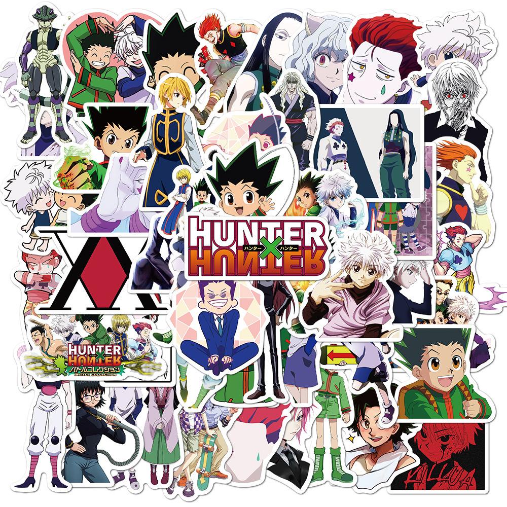 Nhãn Dán Hình Hoạt Hình Nhật Bản PEWANY HUNTERXHUNTER Trang Trí Vali Laptop Mũ Bảo Hiểm Văn Phòng Phẩm