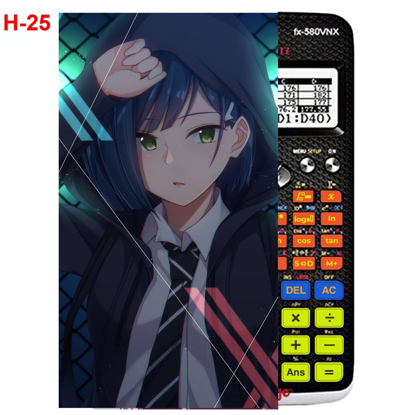 Decal Máy tính CASIO fx570, fx580 ....anime Darling in the FranXX - Chiến Trận Người Máy - DarliFra - DariFura