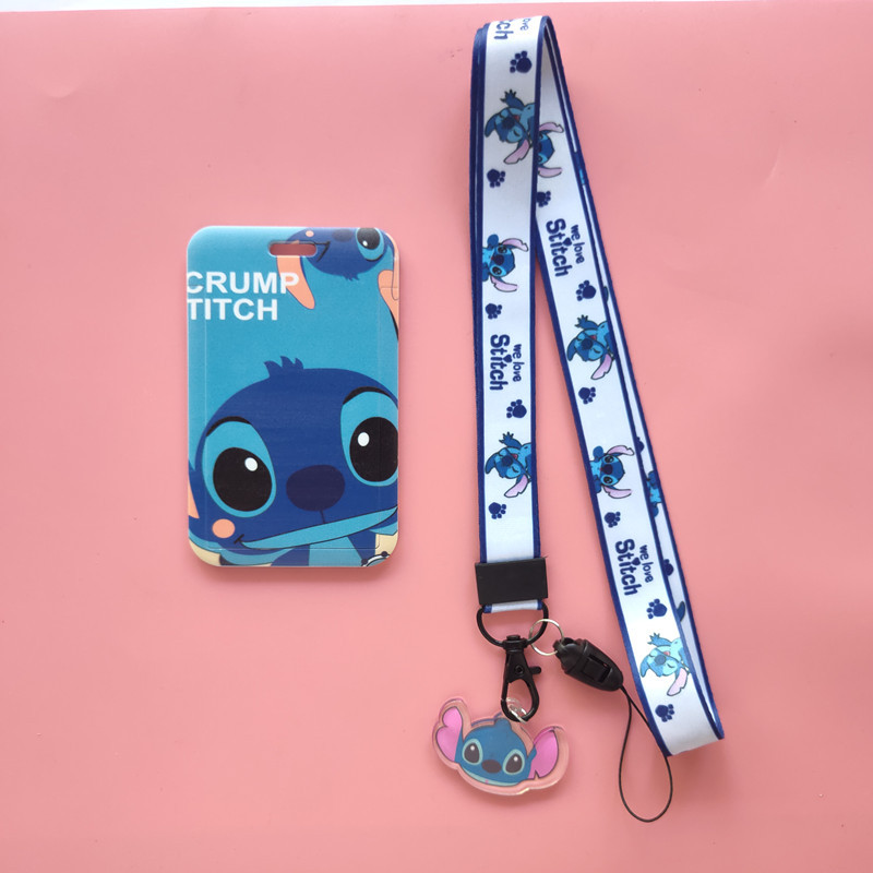 Ví Đựng Thẻ Hình Stitch Disney Lilo & Stitch Ezlink Dễ Thương Kèm Dây Đeo Và Móc Khóa
