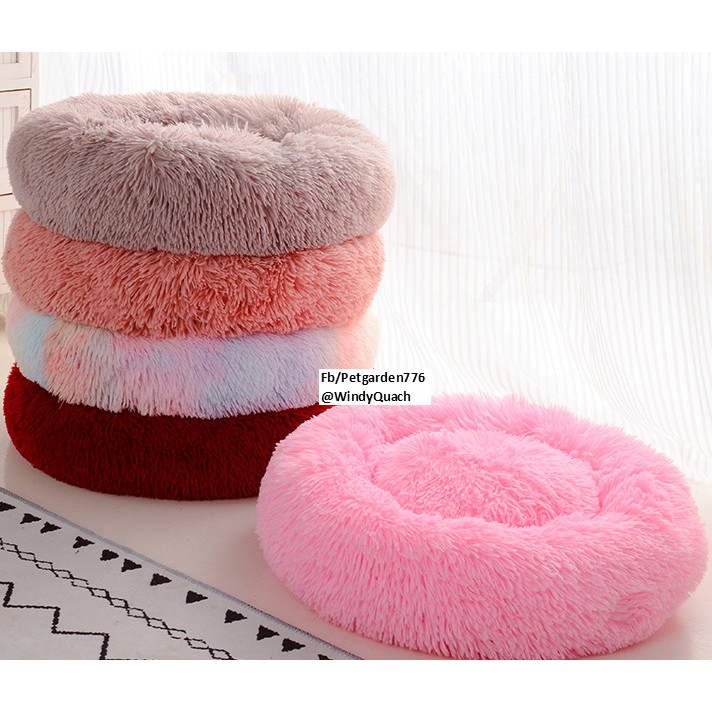 Nệm Chó Mèo Tròn Đủ Màu Cao Cấp Size 60cm