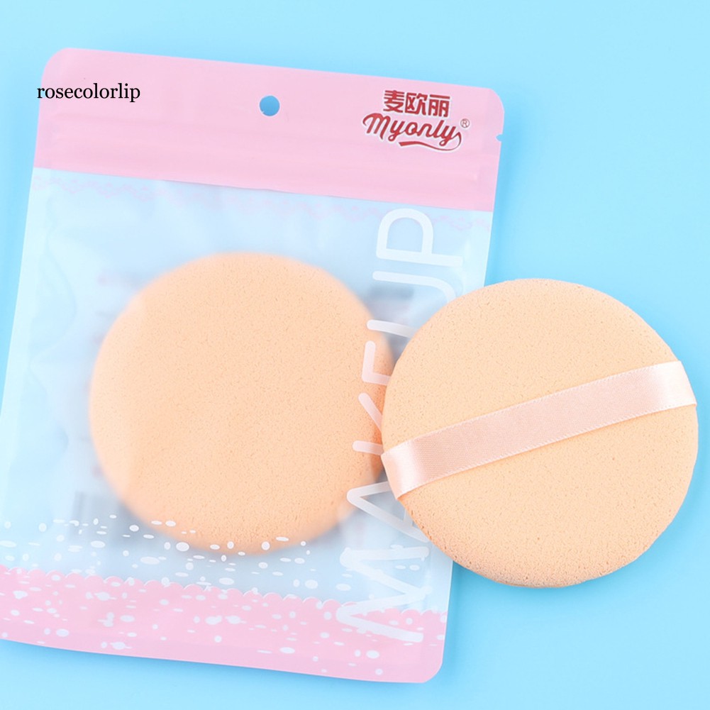 [Hàng mới về] Bộ 5 mút xốp tròn mềm đường kính 7.5cm dùng để dặm phấn kem trang điểm nền | BigBuy360 - bigbuy360.vn