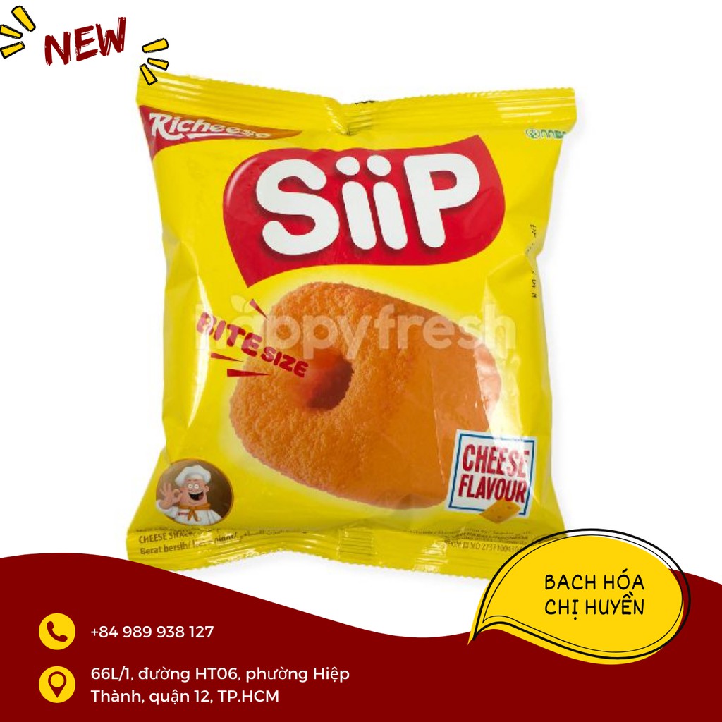 Bánh Snack Nabati Siip Bite Socola , Phô mai, Bắp 40g