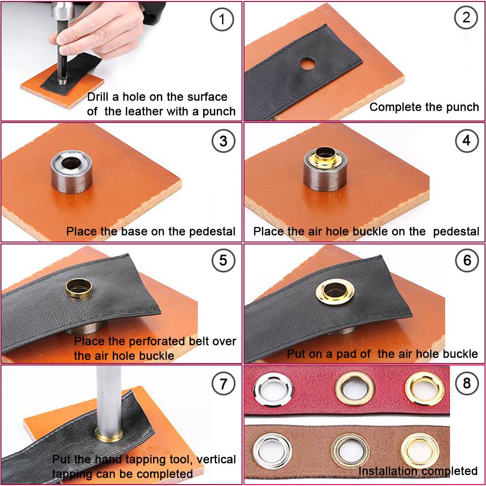 Bộ Dụng Cụ May Vá Đồ Da 10mm Bằng Kim Loại Tiện Dụng