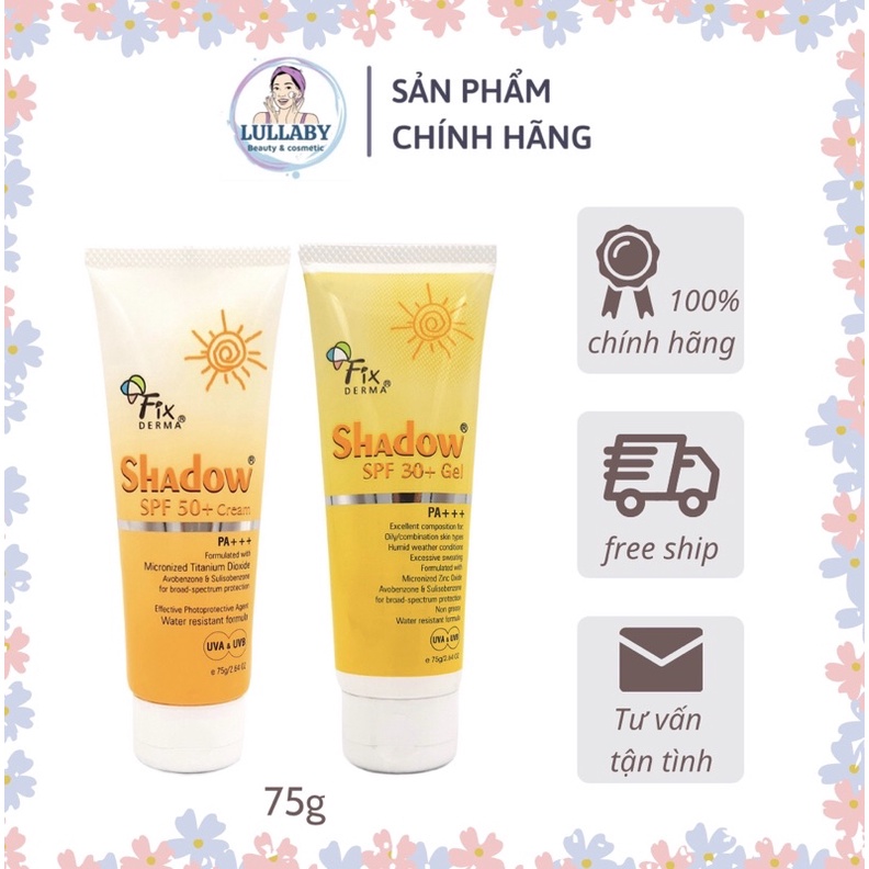 Kem Chống nắng fixderma Shadow SPF 50+ / 30+