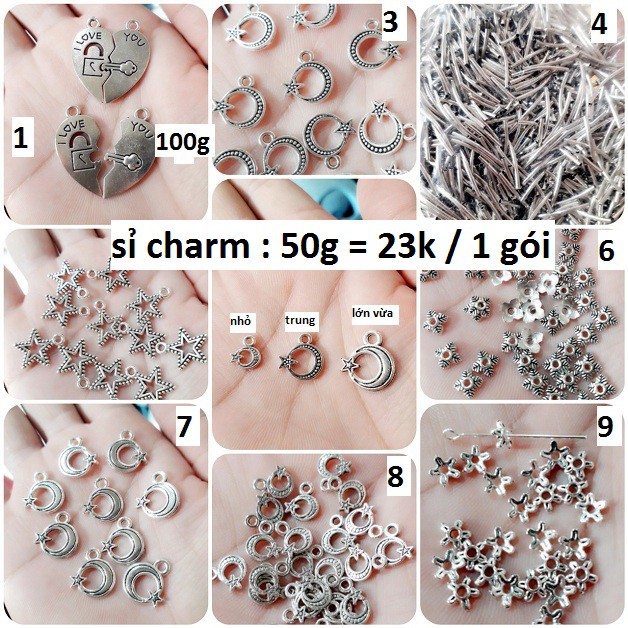 [Mã FAMAYFA2 giảm 10K đơn 50K] Sỉ Charm Bạc Cổ : 50g / 1 gói = 23k [ Giá sỉ tốt nhất TPHCM ]