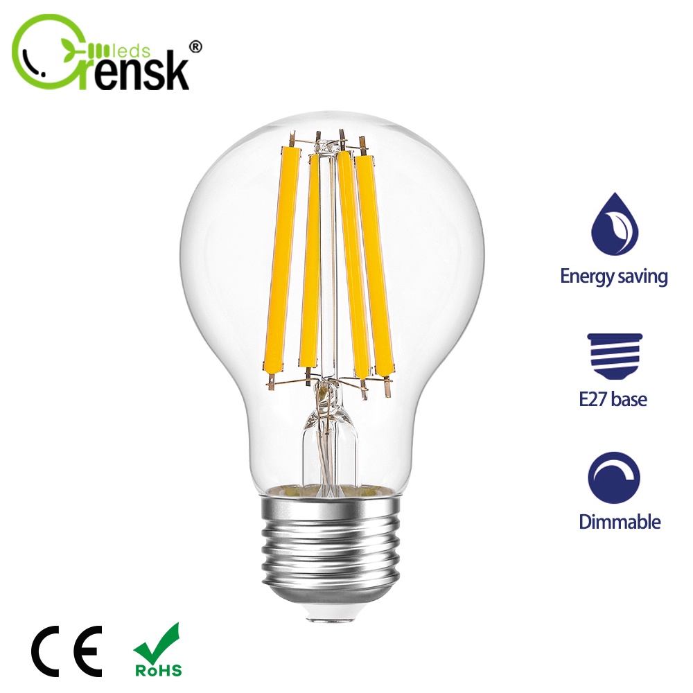 Bóng Đèn Led Dây Tóc Edison A19 12W 1521Lumen E27 Ánh Sáng Trắng ...