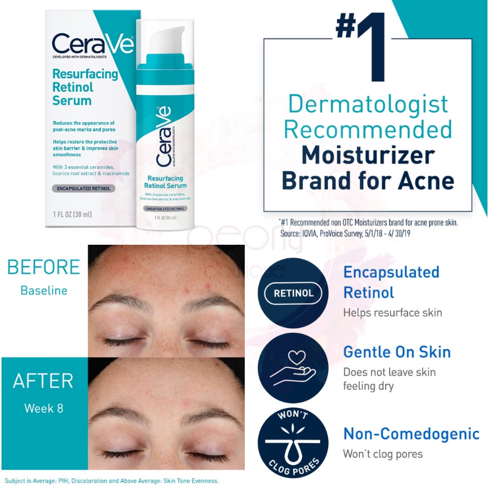 Serum Cerave Resurfacing Retinol cải thiện dấu hiệu lão hóa da 30ml