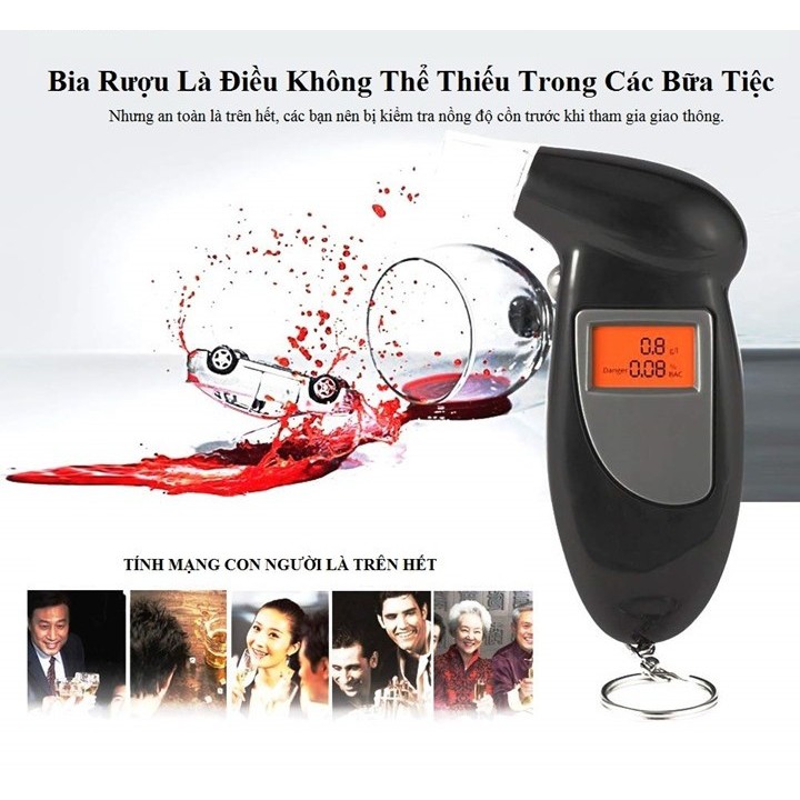 Máy Đo Nồng Độ Cồn Chính Xác Tuyệt Đối Alcohol Tester