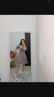 [ Order ] Váy hoa nhí tím kèm hình thật