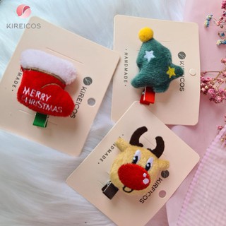 Kẹp Tóc Mái Thú Nhồi Bông Noel Siêu Xinh