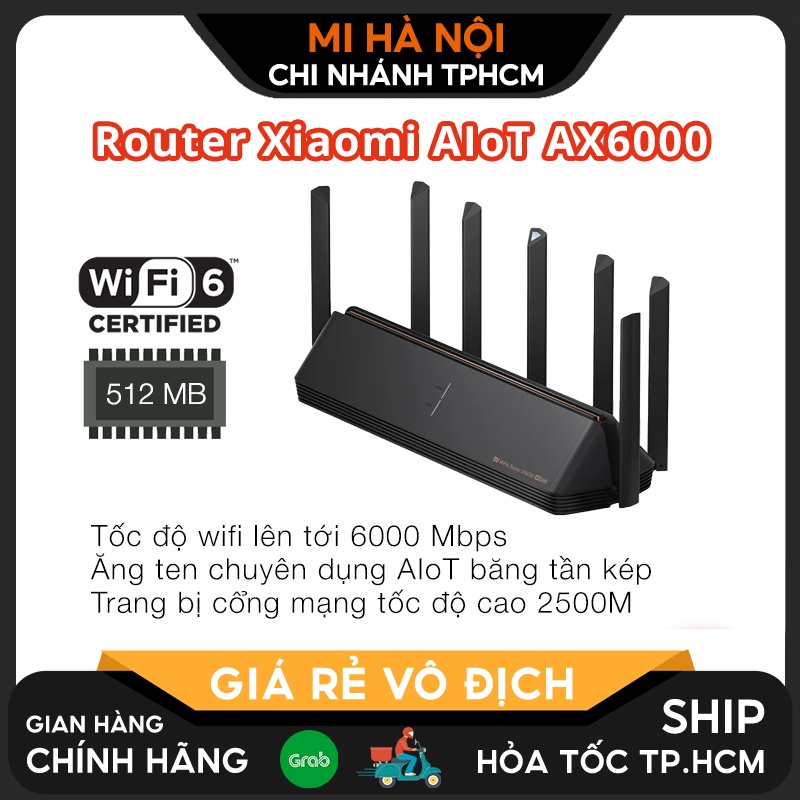 Thiết bị phát wifi 6 Router Wifi 6 Xiaomi AIoT AX6000 | BigBuy360 - bigbuy360.vn