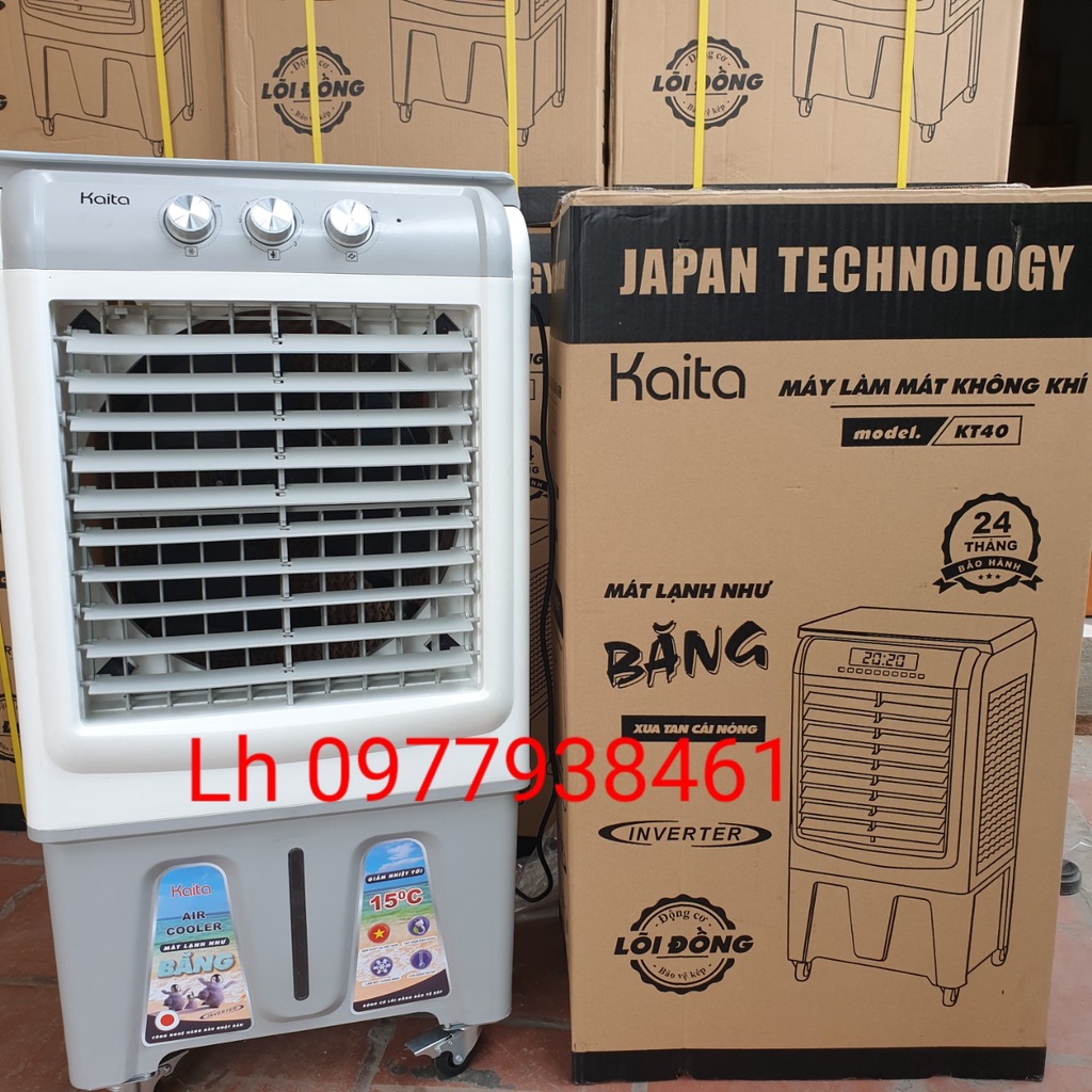 Quạt điều hoà hơi nước 45L chính hãng Kaita, Quạt hơi nước phun sương tạo ẩm tự động cao cấp
