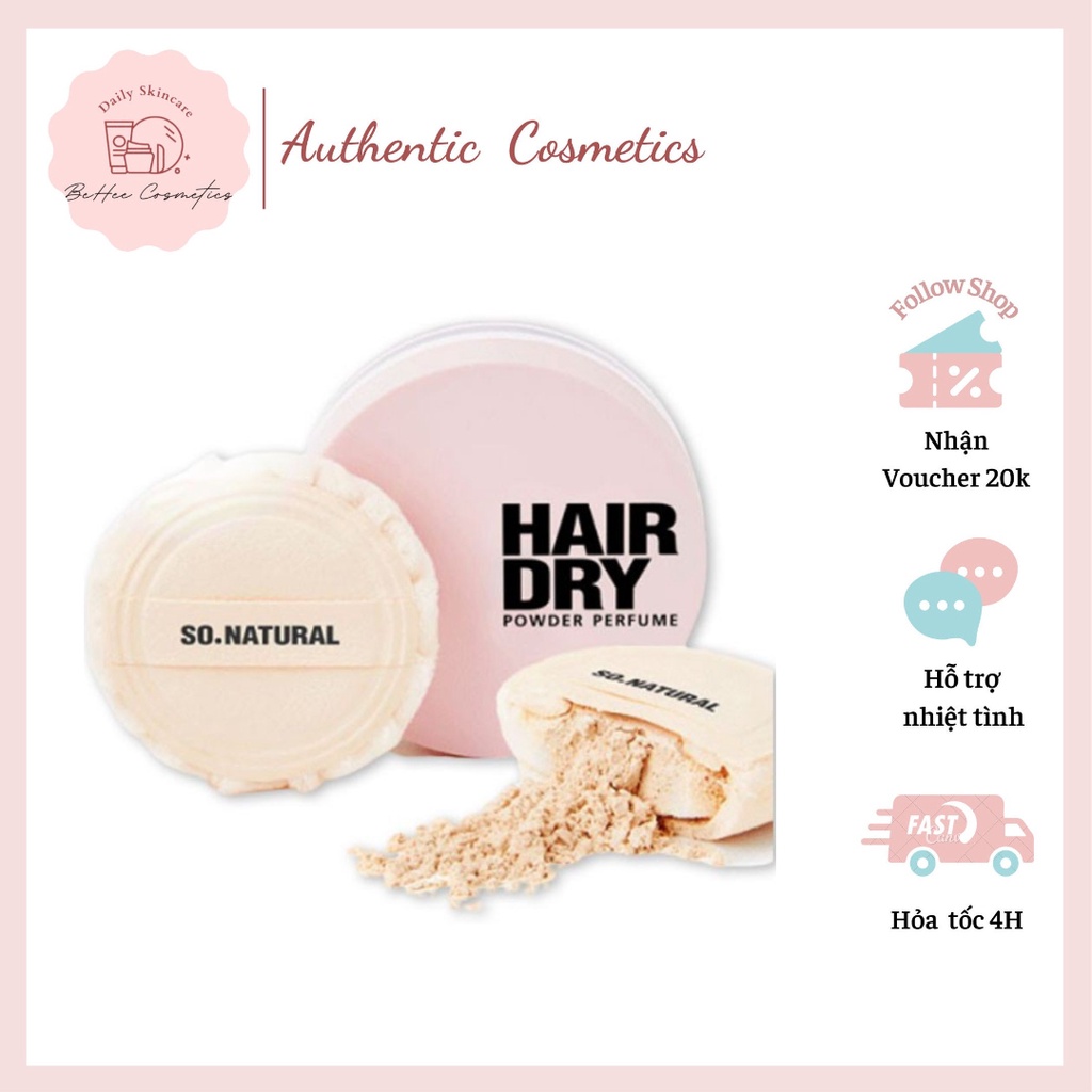 Phấn Tóc Gội Đầu Dạng Khô Hương Nước Hoa Hair Dry Powder Perfume SoNatural