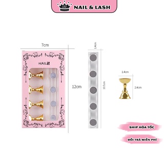 Đế gắn móng giả , đế nam châm gắn móng mẫu tập vẽ
