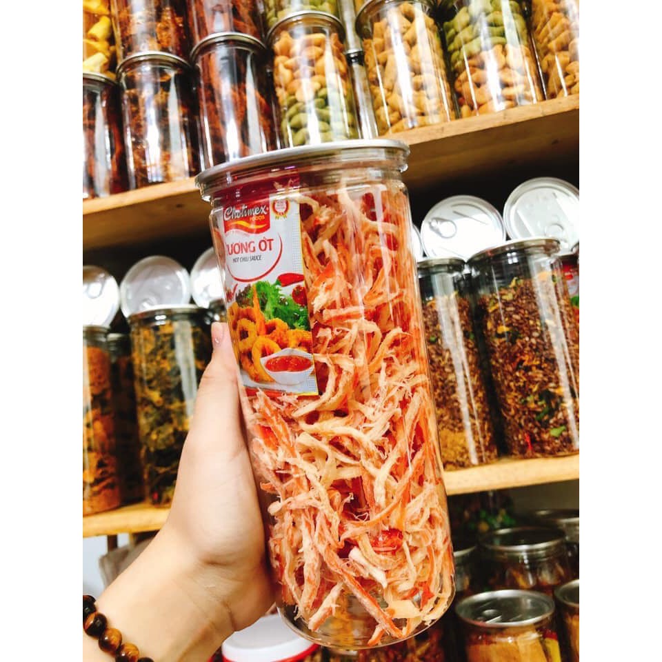 mực hấp nước dừa lon 300gr