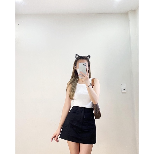 CHÂN VÁY kaki dáng A chất dày dặn, form đẹp, có lót quần | BigBuy360 - bigbuy360.vn