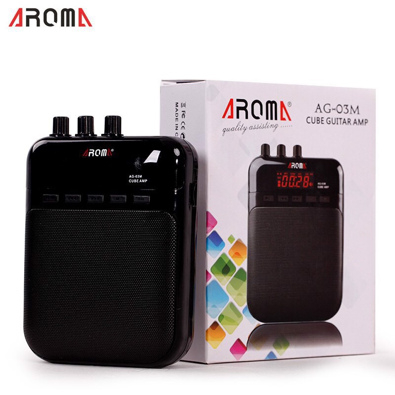 Ampli Guitar Cầm Tay Mini AROMA AG-03M nhỏ gọn