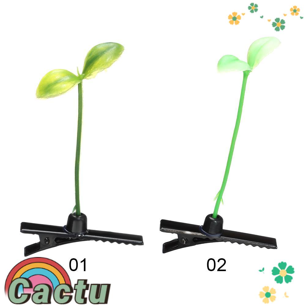 Bộ 10 Kẹp Tóc Trang Trí Mini Hình Cây Mầm Cho Trẻ Em